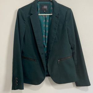The Limited green blazer with paisley lining